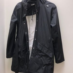 Black rain coat